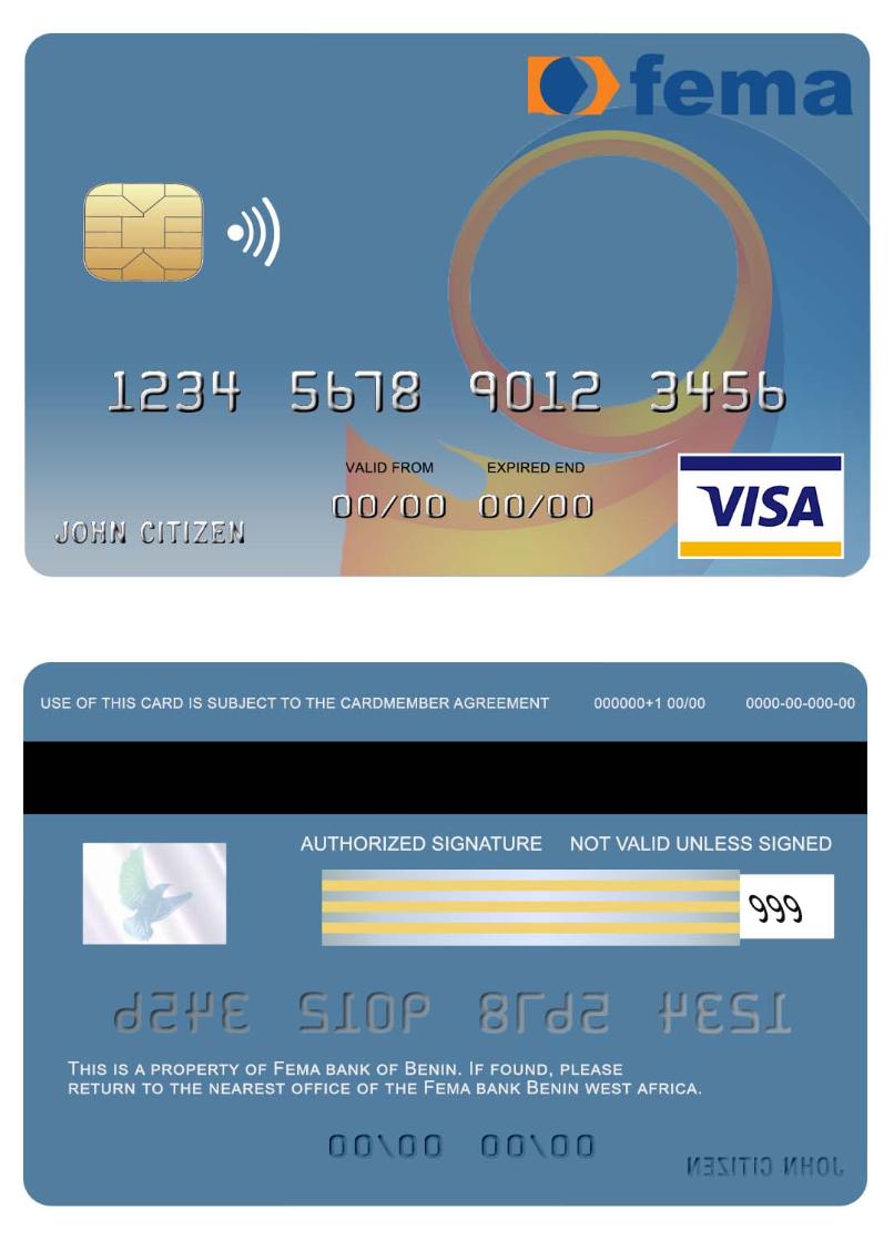 Benin Fema bank visa card